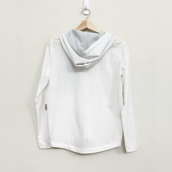 NWT Vuori Outdoor Hooded Trainer Shell Jacket in White  Size XS - Picture 6 of 15
